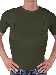Explosive Man’s T-shirt Concealed Hidden Holster Tactical Invisible Carry Tops A