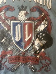 Def Leppard Rock of Ages tour T shirt Men’s XL Double Sided Blue 2015
