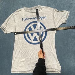Volkswagen T Shirt Mens Large Gray Fahrvergnügen Graphic Logo Casual Crew Neck