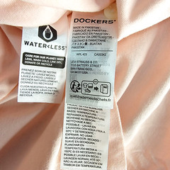 Dockers POLO Shirt Mens 2XL XXL Pink Golf Button Preppy Quick Dry Regular NWT