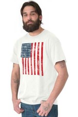 Vintage Distressed United States USA Flag Womens or Mens Crewneck T Shirt Tee