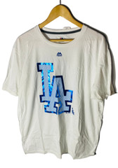 Majestic Los Angeles Dodgers Majestic Push Through T-Shirt White XL