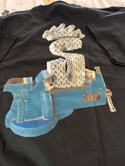 NEW Stussy Black “Tuff Stuff Vice/ Diamond Plate Tshirt Size MED