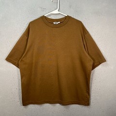 Uniqlo U Airism Mens Size XL Brown Oversized T-Shirt Cotton Blend