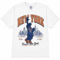 Retro Forever NY Basketball Trendy Champions 2026 Graphic Cotton Unisex T-Shirt