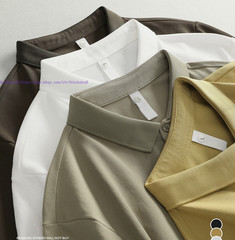 Men’s Summer Shirts Short Sleeve Casual Cotton blend Tops Classic Golf T-Shirt
