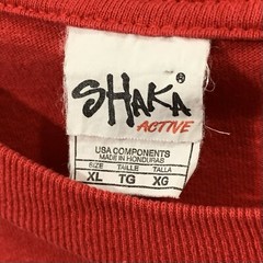 Vintage Shaka Active Men’s Shirt XL Red Hawaii 808 Graphic Print S/S