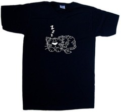 Sleeping Cat V-Neck T-Shirt