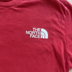 The North Face Men’s Short Sleeve T-Shirt Sunday Red Size L Logo Cotton Crew Nec