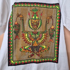Bali Vintage T-Shirt Men’s M White Graphic Hand Painted Print Single Stitch