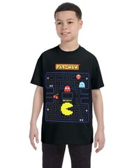 Pac-Man Boy’s Game Action Graphic Print T-Shirt (XX-Small)