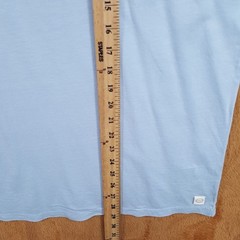 MARINE LAYER Shirt Mens Large Blue Pullover Crew Signature Sea Change Re-Spun