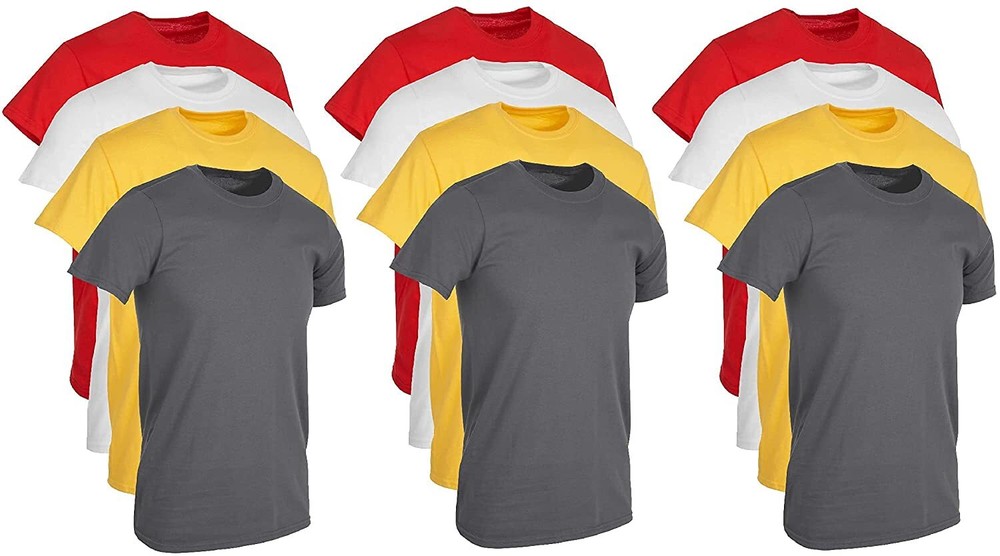 BILLIONHATS 4 Pack T-Shirts – Size 7X – Plus Size Men’s Solid Colors Cotton