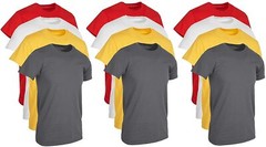 BILLIONHATS 4 Pack T-Shirts – Size 7X – Plus Size Men’s Solid Colors Cotton