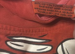 Y2K Raw Blue Shirt Mens 3XL Red Skeleton Glow In The Dark* Read Graphic Tee VTG