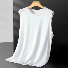 Men’s Ice Silk Mesh Vest Lightweight Sports Summer Wear Sleeveless T-shirt Tank