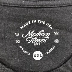 Modern Times Beer Shirt Mens 2XL Black Astronaut Space Graphic Tee USA Beer