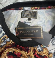 Drill Clothing Mens Baroque Gold Money T Shirt 3XL 4XL 5XL Big Urban