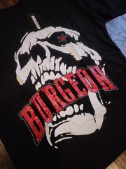 BURGEON OUTDOORS Skull Rhinestone Designer Cotton Short Sleeve T-Shirt Size 2XL