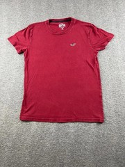 Hollister Must-Have Collection Men’s Red Cotton T-Shirt XS