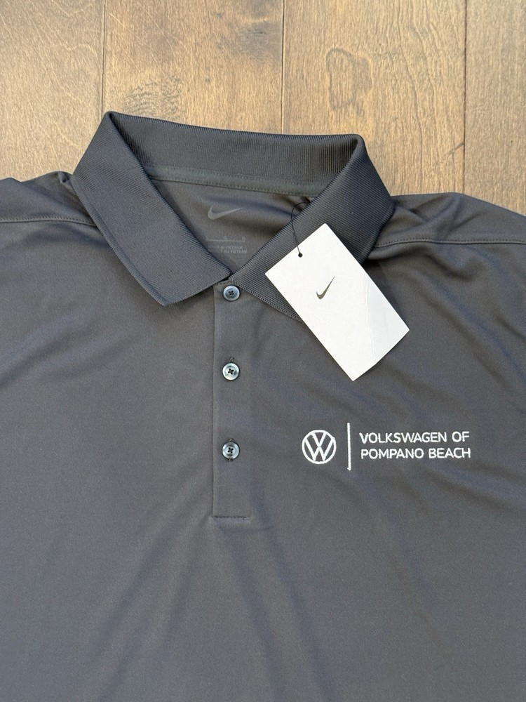 NWT Nike Volkswagen Of Pompano Beach Polo Golf Shirt Mens Size L DC1963-060