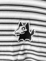 Medium Rooster Teeth RWBY Beowolf Sketch Striped T-Shirt