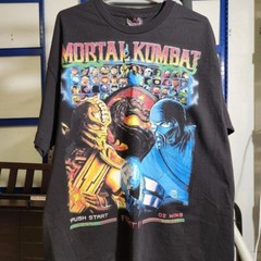 Remake Mortal Kombat Heavy Metal Band short sleeve Black Unisex Tshirt