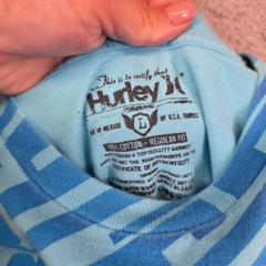 Y2K Hurley Shirt Lot of 2 Mens L Pink Blue Freedom of Choice Graphics Print Tee