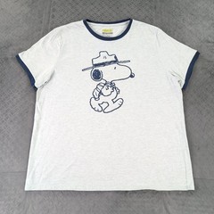 Peanuts x Aeropostale T Shirt Ringer Tee Snoopy Short Sleeve Men XL