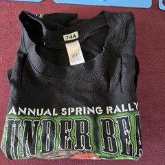 13th Thunder Beach Bike Week Panama City Beach T-Shirt Black Motorcyle Size S