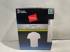Hanes Men’s Mesh White Undershirt X Temp 3-Pack White Size XL, New