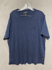Todd Snyder T Shirt Mens 100% Linen Size XXL Blue Short Sleeve Adult