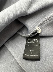 Dazy T-Shirt Men Medium Gray Solid High Neck..#17575
