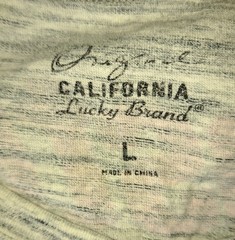 Lucky Brand Rally T Shirt Castrol Autosport 77 L Double Sided Gray Marled