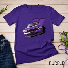 Plum Crazy Modern Muscle car american V8 engine car design Unisex T-shirt