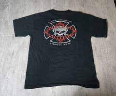 RIP Rust in Pieces Biker T Shirt Chopper Graveyard Maggie Valley Large 21 X 28