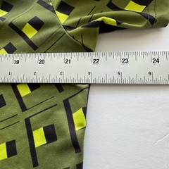 Sa-Shine Graphic T Shirt L Optical Illusion Neon Geometric Black Green