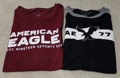 Mens American Eagle Lot Of 2 T-Shirts Size L