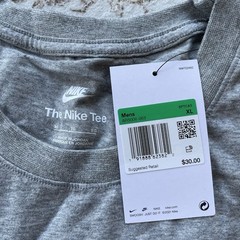 Nike Sportswear JUST DO IT Tee Heather Grey AR5006-063 Men’s XL