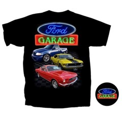 Joe Blow T’s Ford Neon Garage Men’s T-Shirt 2nd Gen Lightning 1965 1970 Mustang