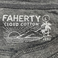 Faherty Shirt Mens Large Cloud Cotton Henley Long Sleeve Pima Modal Basic Tee T