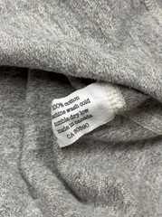 Homespun Knitwear Henley Long Sleeve Men’s Sweatshirt Size L Retro Style Grey