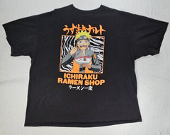 Naruto Shippuden Collection T-Shirt Size 3XL 54-56 Black Short Sleeve Crew Neck