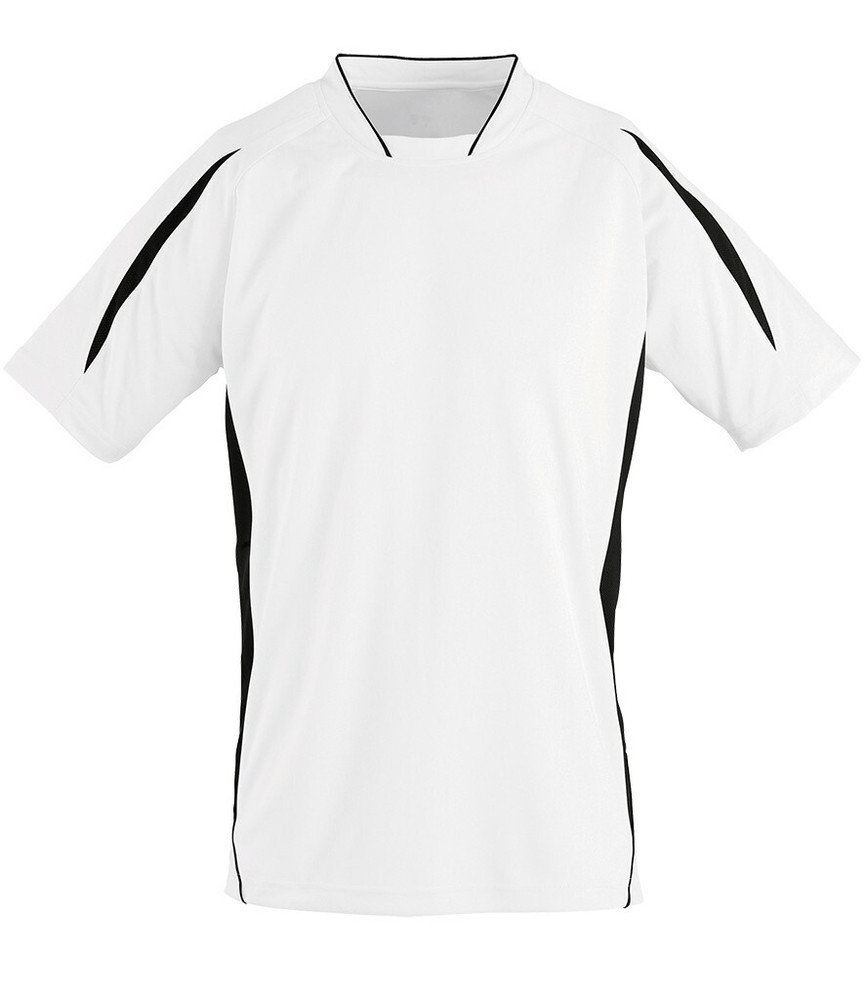 New Mens Sols 01638 Maracana Contrast performance T. White/Black XL. T7548.