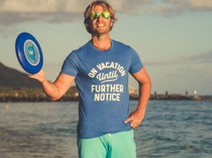 Mens On Vacation Until Further Notice T Shirt Funny Summer Holiday Tee