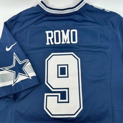 Nike Dallas Cowboys Tony Romo 9 NFL On Field Jersey Mens Large Navy Blue L