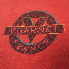 Vuarnet France Vintage 90s T Shirt Mens XL Red Double Sided USA Heavyweight Logo