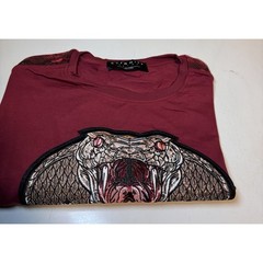 Eternity BC/AD shirt Red 2XL NWOT Faux Snake Skin Sleeves