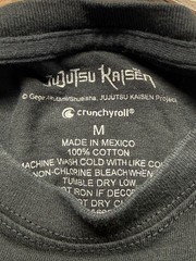 Crunchyroll T Shirt Mens Medium Black Graphic Print Cotton Jujutsu Kaisen Logo
