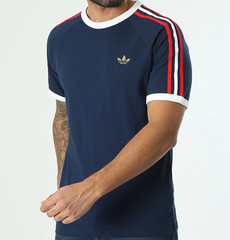 NEW MENS ADIDAS ORIGINALS 3-STRIPES CALIFORNIA TREFOIL SHIRT ~SIZE 2XL ~ #KC863